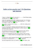 boiler review practice test 1 2A Questions  and Answers 