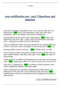 creo certification test - part 2 Questions and  Answers