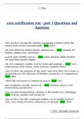 creo certification test - part 1 Questions and  Answers