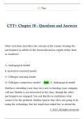 CTT&plus; Chapter 10 - Questions and Answers 