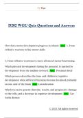 D202 WGU Quiz Questions and Answers