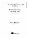 Instructor&rsquo;s Solutions Manual &mdash; Developmental Mathematics&comma; 4th Edition &mdash; Elayn Martin-Gay