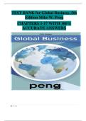 Global Business &ndash; Mike W&period; Peng &lpar;5th Edition&rpar; &vert; Complete Test Bank with Verified Answers