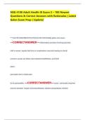 NSG 4100 Adult Health III Exam 2 &ndash; 100 Newest Questions & Correct Answers with Rationales &vert; Latest Galen Exam Prep &lpar; Update&rpar;