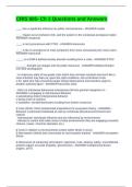 CRIS 605- Ch 1 Questions and Answers