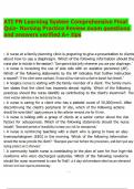 ATI PN Learning System Comprehensive Final Quiz- Nursing Practice Review exam questions and answers verified A&plus; tips&period;pdf