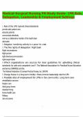 Medical-Surgical Nursing PN Study Guide- LPN Role&comma; Delegation&comma; Leadership & Employment Settings&period;pdf
