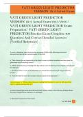 VATI GREEN LIGHT PREDICTOR  VERSION 1& 2 Actual Exam 2025&sol;2026 &sol;  VATI GREEN LIGHT PREDICTOR Exam  Preparation&sol; VATI GREEN LIGHT  PREDICTOR Practice Exam Complete 400  Questions And Correct Detailed Answers  &lpar;Verified Rationales&rpar;  