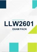 LLW2601 Exam Pack 2026