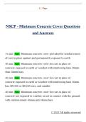 NSCP - Minimum Concrete Cover Questions  and Answers