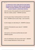 LE CORDON BLEU BASIC CUISINE WRITTEN EXAM NEWEST  2025&sol;2026 ACTUAL EXAM WITH COMPLETE QUESTIONS AND  CORRECT DETAILED ANSWERS &lpar;100&percnt; VERIFIED ANSWERS&rpar;  &vert;ALREADY GRADED A&plus;&vert; &vert;&vert;PROFESSOR VERIFIED&vert;&vert; 