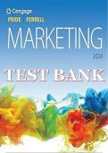 Test Bank for Marketing 20th Edition by William Pride and  Ferrell
