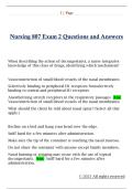 Nursing 807 Exam 2 Questions and Answers 