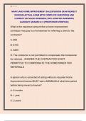MARYLAND HOME IMPROVEMENT SALESPERSON EXAM NEWEST  2025&sol;2026 ACTUAL EXAM WITH COMPLETE QUESTIONS AND  CORRECT DETAILED ANSWERS &lpar;100&percnt; VERIFIED ANSWERS&rpar;  &vert;ALREADY GRADED A&plus;&vert; &vert;&vert;PROFESSOR VERIFIED&vert;&vert; 