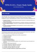 FEMA IS-241&period;c Decision Making and Problem Solving Exam Study Guide 2025&sol;2026 &vert;&vert; Verified FEMA Questions and Correct Answers