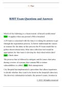 RHIT Exam Questions and Answers RHIT Exam Questions and Answers 