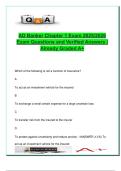 Insurance Licensing Exam &ndash; 25 Verified Questions with Answers &vert; Hazards&comma; Risk Types&comma; Authority&comma; FCRA &vert; AD Banker Chapter 1