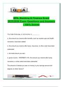 BPA BANKING AND FINANCE EXAM COMPLETE PACKAGE DEAL