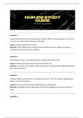 NUR 212 Health Differences Across the Life Span 2 Final Exam Study Guide 2025&sol;2026 &vert;&vert; Verified Questions and Correct Answers