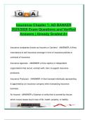 Insurance Chapter 1 &ndash; 125 Q&A &vert; BANKER 2025&sol;2026 &vert; Risk Management&comma; Underwriting&comma; Insurance Contracts &vert; Course Code&colon; AD