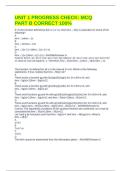 UNIT 1 PROGRESS CHECK&colon; MCQ PART B CORRECT 100&percnt;