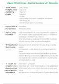 UWorld NCLEX Review - Practice Questions with Rationales