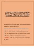 NSC EMT Final Exam 2025 &vert; Complete Verified Questions & Answers