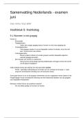 Samenvatting Nederlands Examen Juni 6BW&comma; Dieter Verstraeten