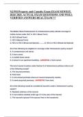 NJ PSI Property & Casualty Exam 2024&sol;2025 &vert; Verified Questions & Answers