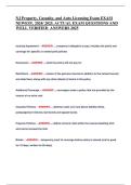 NJ Property&comma; Casualty & Auto Licensing Exam 2024&sol;2025 &vert; Verified Questions & Answers