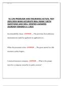 NJ Life Producer & Insurance Exam 2025&sol;2026 &vert; Verified Questions & Answers