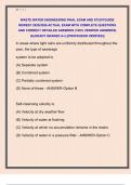 WASTE WATER ENGINEERING FINAL EXAM AND STUDYGUIDE  NEWEST 2025&sol;2026 ACTUAL EXAM WITH COMPLETE QUESTIONS  AND CORRECT DETAILED ANSWERS &lpar;100&percnt; VERIFIED ANSWERS&rpar;  &vert;ALREADY GRADED A&plus;&vert; &vert;&vert;PROFESSOR VERIFIED&vert;&vert;