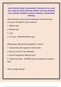 WASTE WATER GRADE 2 EXAM NEWEST 2025&sol;2026 ACTUAL EXAM  WITH COMPLETE QUESTIONS AND CORRECT DETAILED ANSWERS  &lpar;100&percnt; VERIFIED ANSWERS&rpar; &vert;ALREADY GRADED A&plus;&vert; &vert;&vert;PROFESSOR  VERIFIED&vert;&vert;