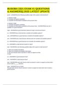 BUSOBA 2321 EXAM &num;1 QUESTIONS & ANSWERS&vert;&vert; 2025 LATEST UPDATE
