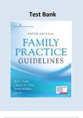 Test bank for Family Practice Guidelines&comma; Fifth Edition&comma; All chapter covered &comma; 100&percnt; graded A&plus;