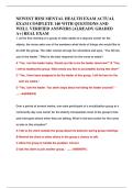 Newest HESI Mental Health Exam 2025 &vert; Complete Verified Questions & Answers