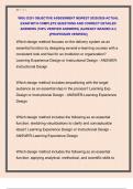 WGU D291 OBJECTIVE ASSESSMENT NEWEST 2025&sol;2026 ACTUAL  EXAM WITH COMPLETE QUESTIONS AND CORRECT DETAILED  ANSWERS &lpar;100&percnt; VERIFIED ANSWERS&rpar; &vert;ALREADY GRADED A&plus;&vert;  &vert;&vert;PROFESSOR VERIFIED&vert;&vert; 