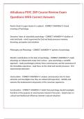 Athabasca PSYC 289 Course Review Exam Questions With Correct Answers 