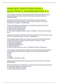 ISOM QUIZ QUESTIONS EXAM 1 QUESTIONS & ANSWERS&lpar;RATED A&plus;&rpar;