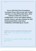 Dell Client Foundations Assessment Exam 2025 &vert; Verified Questions & Answers