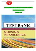 Test Bank for Nursing Informatics and the Foundation of Knowledge&comma; 4th Edition by McGonigle &vert; Chapters 1&ndash;26 &vert; Complete 2025&sol;2026 Verified Edition