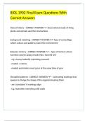 BIOL 1902 Final Exam Questions With Correct Answers&period;