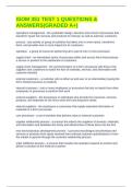 ISOM 351 TEST 1 QUESTIONS & ANSWERS&lpar;GRADED A&plus;&rpar;