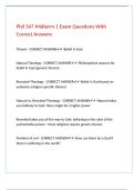 Phil 347 Midterm 1 Exam Questions With Correct Answers