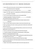 SYO 4400 REVIEW CHA 12-15 - MEDICAL SOCIOLOGY