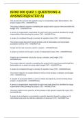 ISOM 300 QUIZ 1 QUESTIONS & ANSWERS&lpar;RATED A&rpar;
