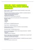 ISOM 300 - TEST 1 QUESTIONS & ANSWERS&vert;&vert; 2025 LATEST UPDATE&vert;&vert; VERIFIED A&plus;
