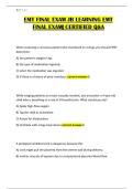 EMT FINAL EXAM JB LEARNING EMT FINAL EXAM&vert; CERTIFIED Q&A