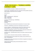ISOM 210 EXAM 1 - THOMAS HARRIS CORRECT 100&percnt;