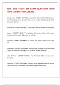 BIOL 373L STUDY SET EXAM QUESTIONS WITH 100- COMPLETE SOLUTIONS